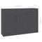 vidaXL Sideboard Grey 110x30x75 cm Engineered Wood