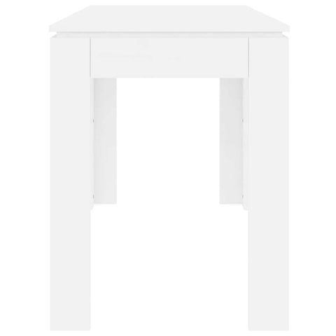 vidaXL Dining Table White 120x60x76 cm Engineered Wood