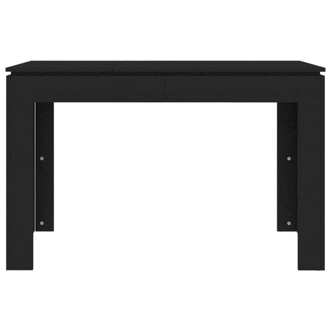 vidaXL Dining Table Black 120x60x76 cm Engineered Wood