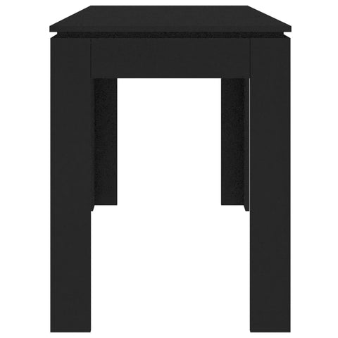 vidaXL Dining Table Black 120x60x76 cm Engineered Wood