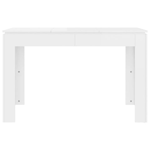 vidaXL Dining Table High Gloss White 120x60x76 cm Engineered Wood