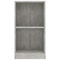 vidaXL Bookshelf Concrete Grey 40x24x75 cm Engineered Wood