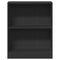 vidaXL Bookshelf Black 60x24x76 cm Engineered Wood
