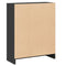 vidaXL Bookshelf Black 60x24x76 cm Engineered Wood