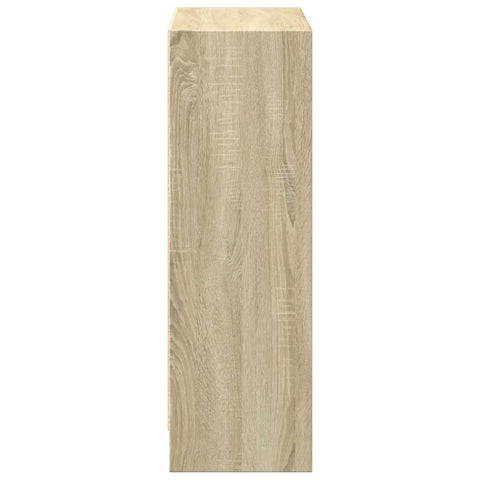 vidaXL Bookshelf Sonoma Oak 60x24x76 cm Engineered Wood