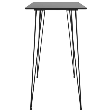 vidaXL Bar Table Black 120x60x105 cm
