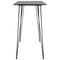 vidaXL Bar Table Black 120x60x105 cm