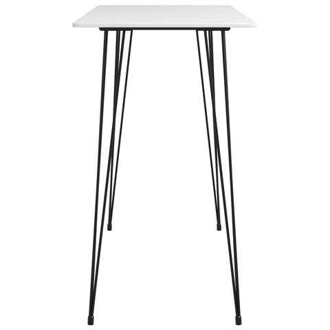 vidaXL Bar Table White 120x60x105 cm