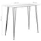 vidaXL Bar Table White 120x60x105 cm