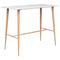 vidaXL Bar Table White 120x60x105 cm