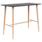 vidaXL Bar Table Black 120x60x105 cm