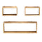 vidaXL 3 Piece Wall Cube Shelf Set Soild Mango Wood