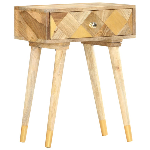 vidaXL Bedside Cabinet 43x30x58 cm Solid Mango Wood