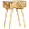 vidaXL Bedside Cabinet 43x30x58 cm Solid Mango Wood