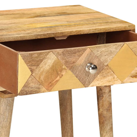vidaXL Bedside Cabinet 43x30x58 cm Solid Mango Wood