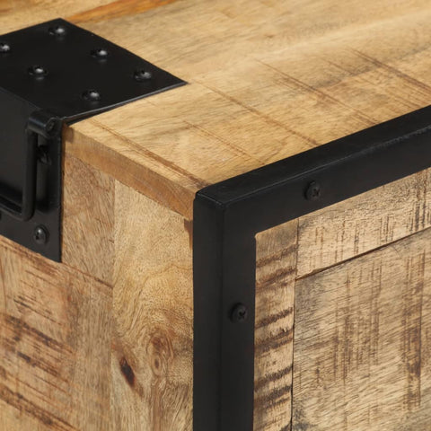 vidaXL Sideboard 100x31x60 cm Solid Rough Mango Wood