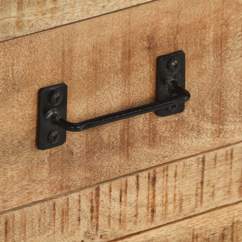 vidaXL Sideboard 100x31x60 cm Solid Rough Mango Wood