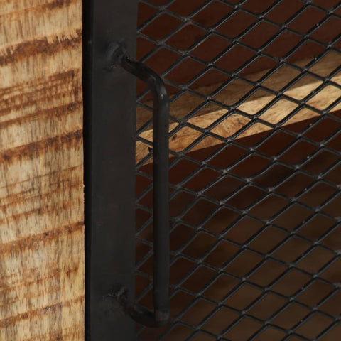 vidaXL Sideboard 100x31x60 cm Solid Rough Mango Wood