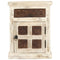 vidaXL Bedside Cabinet White 40x30x50 cm Solid Mango Wood