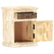 vidaXL Bedside Cabinet White 40x30x50 cm Solid Mango Wood