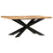 vidaXL Dining Table 180x90x76 cm Solid Rough Mango Wood