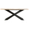 vidaXL Dining Table 180x90x76 cm Solid Bleached Mango Wood