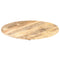 vidaXL Table Top Solid Mango Wood Round 15-16 mm 60 cm