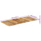 vidaXL Table Top Solid Mango Wood 15-16 mm 140x60 cm
