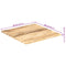 vidaXL Table Top Solid Mango Wood 25-27 mm 80x80 cm