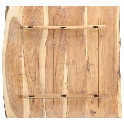 vidaXL Table Top Solid Acacia Wood 58x(50-60)x3.8 cm