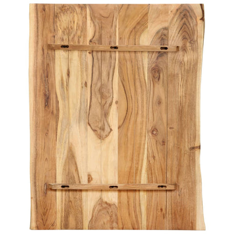 vidaXL Table Top Solid Acacia Wood 80x(50-60)x2.5 cm