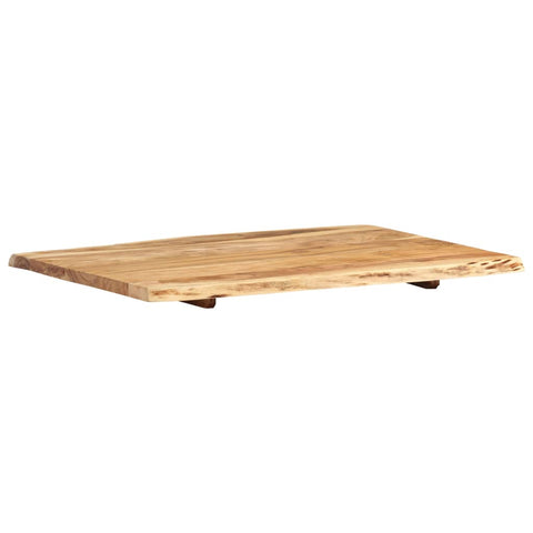 vidaXL Table Top Solid Acacia Wood 80x(50-60)x2.5 cm