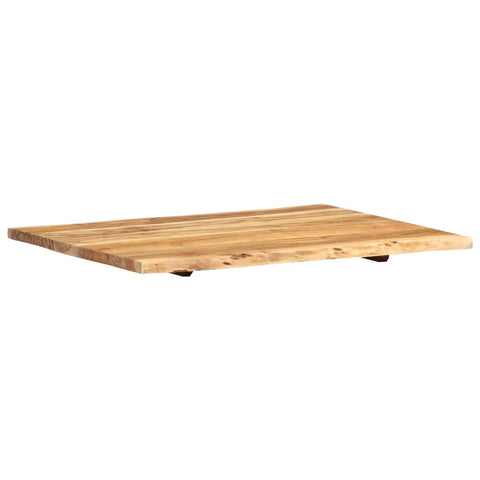 vidaXL Table Top Solid Acacia Wood 80x(50-60)x2.5 cm