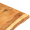 vidaXL Table Top Solid Acacia Wood 100x(50-60)x2.5 cm