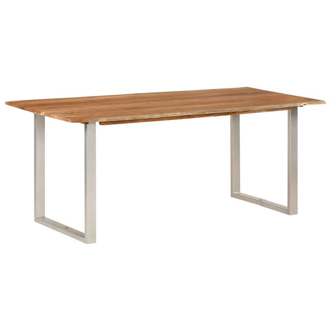 vidaXL Dining Table 180x90x76 cm Solid Acacia Wood