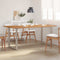 vidaXL Dining Table 180x90x76 cm Solid Acacia Wood