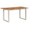 vidaXL Dining Table 154x80x76 cm Solid Acacia Wood