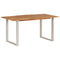 vidaXL Dining Table 154x80x76 cm Solid Acacia Wood