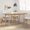 vidaXL Dining Table 154x80x76 cm Solid Acacia Wood