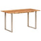 vidaXL Dining Table 140x70x76 cm Solid Acacia Wood
