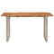 vidaXL Dining Table 140x70x76 cm Solid Acacia Wood