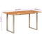 vidaXL Dining Table 140x70x76 cm Solid Acacia Wood