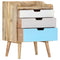 vidaXL Bedside Cabinet 47x35x63 cm Solid Mango Wood