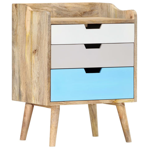vidaXL Bedside Cabinet 47x35x63 cm Solid Mango Wood