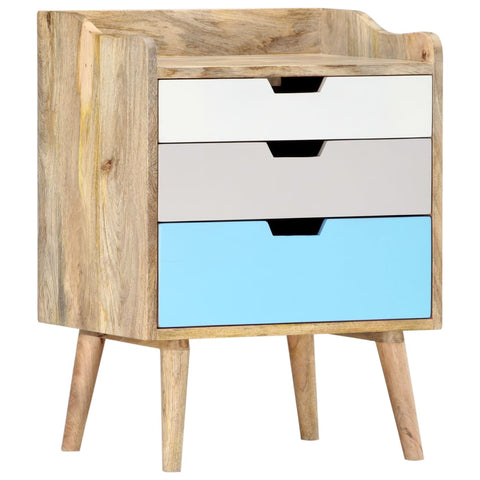 vidaXL Bedside Cabinet 47x35x63 cm Solid Mango Wood