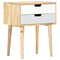 vidaXL Bedside Cabinet 47x35x59 cm Solid Mango Wood