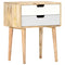 vidaXL Bedside Cabinet 47x35x59 cm Solid Mango Wood