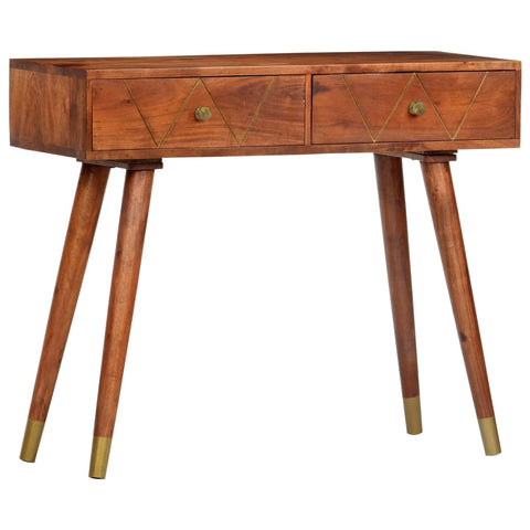 vidaXL Console Table 90x35x76 cm Solid Acacia Wood