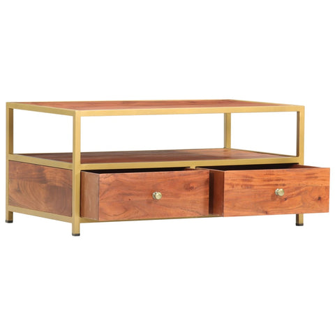 vidaXL Coffee Table 90x50x40 cm Solid Acacia Wood