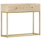vidaXL Console Table Gold 90x30x75 cm Solid Mango Wood